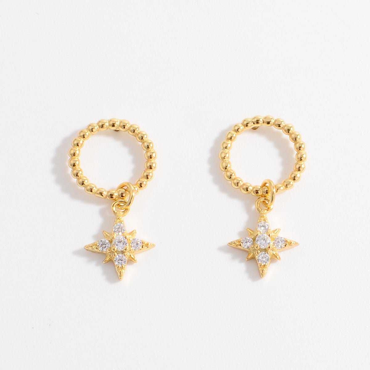925 Sterling Silver Zircon Dangle Earrings - Avek Brand