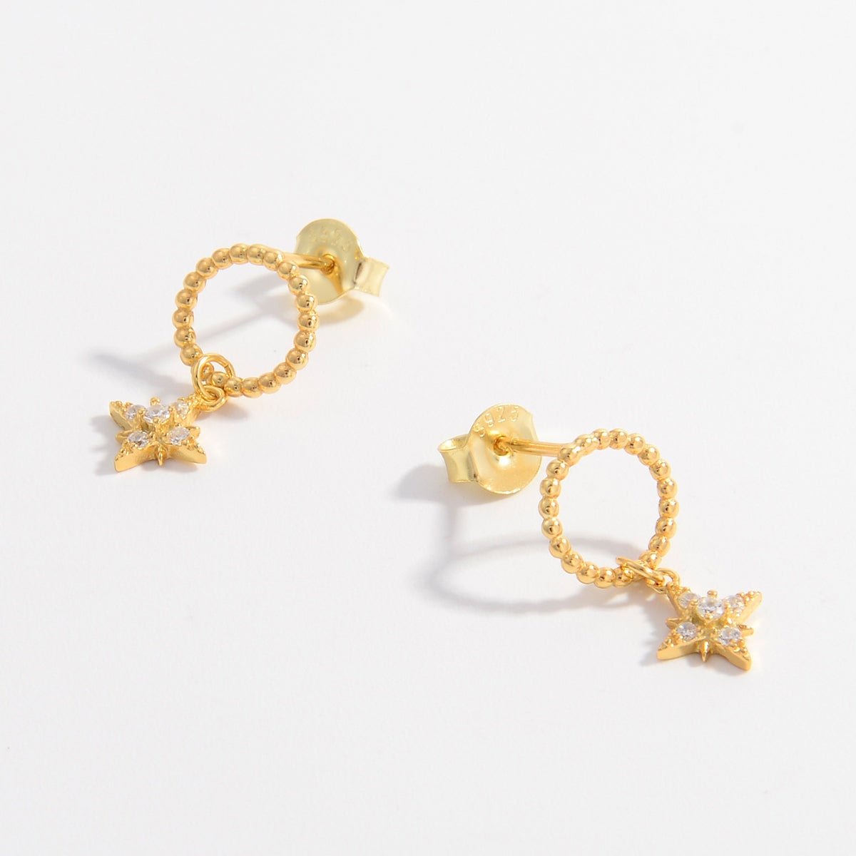 925 Sterling Silver Zircon Dangle Earrings - Avek Brand