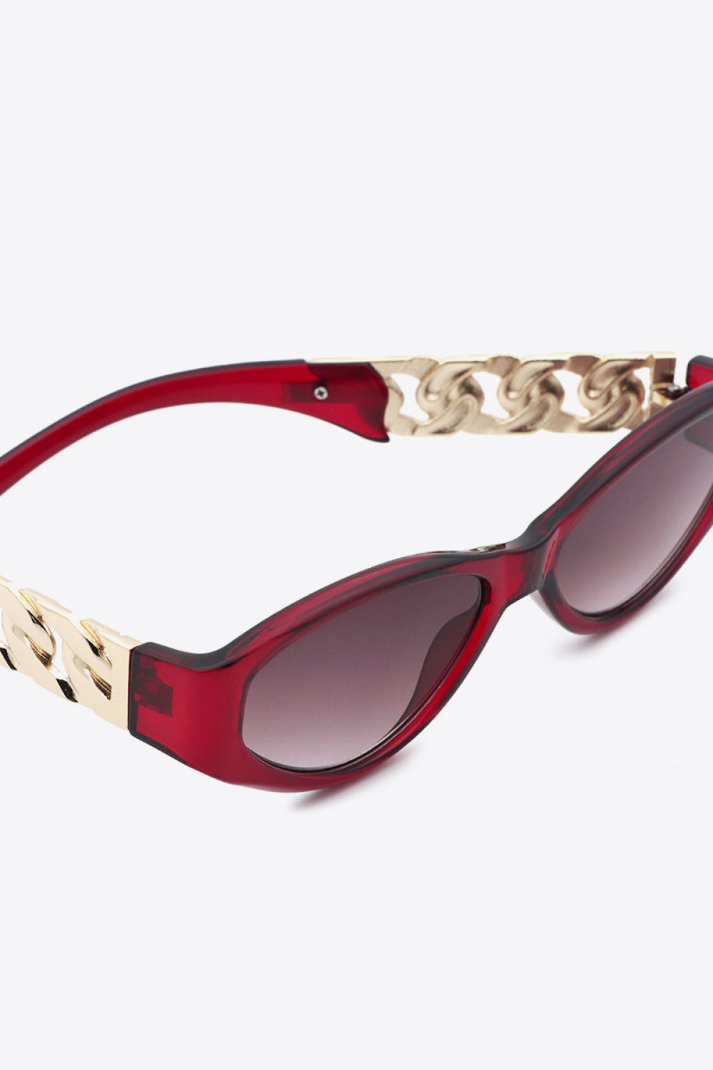 Chain Detail Temple Cat Eye Sunglasses - Avek Brand