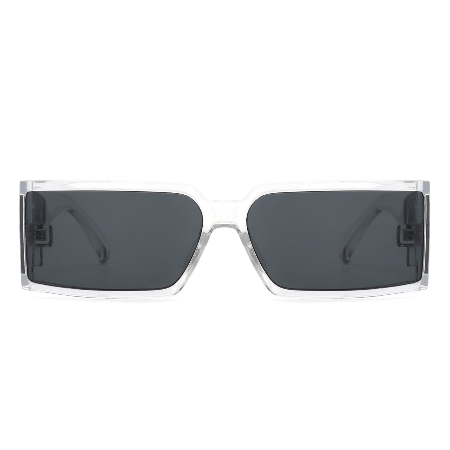 Daylumin - Retro Rectangle Chunky Square Wrap Around Sunglasses - Avek Brand