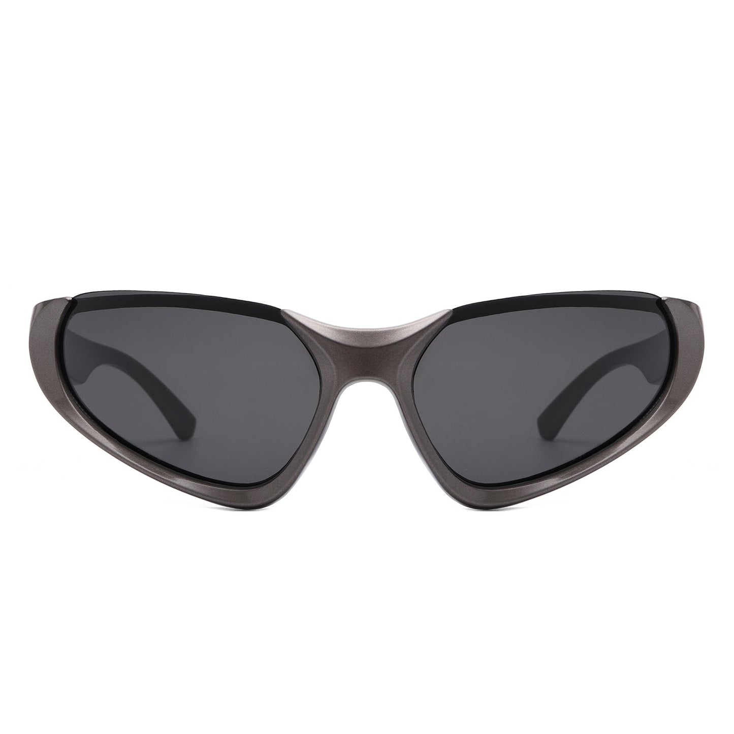 Dazzling - Retro Rectangle Wrap Around Fashion Sunglasses - Avek Brand