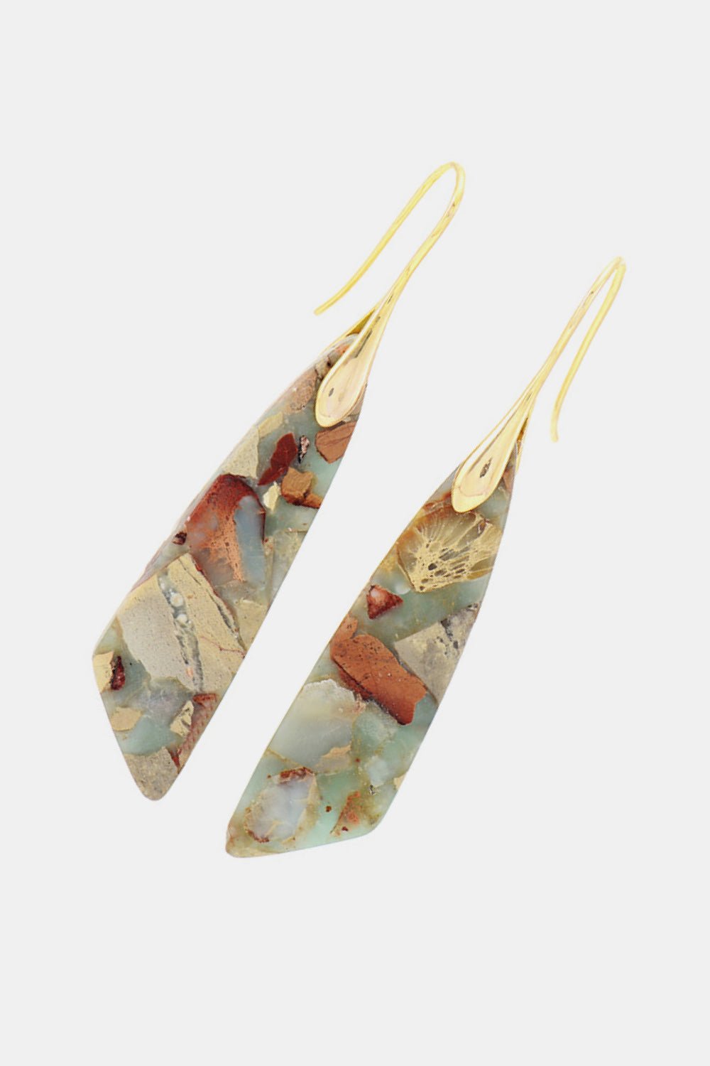 Handmade Natural Stone Dangle Earrings - Avek Brand