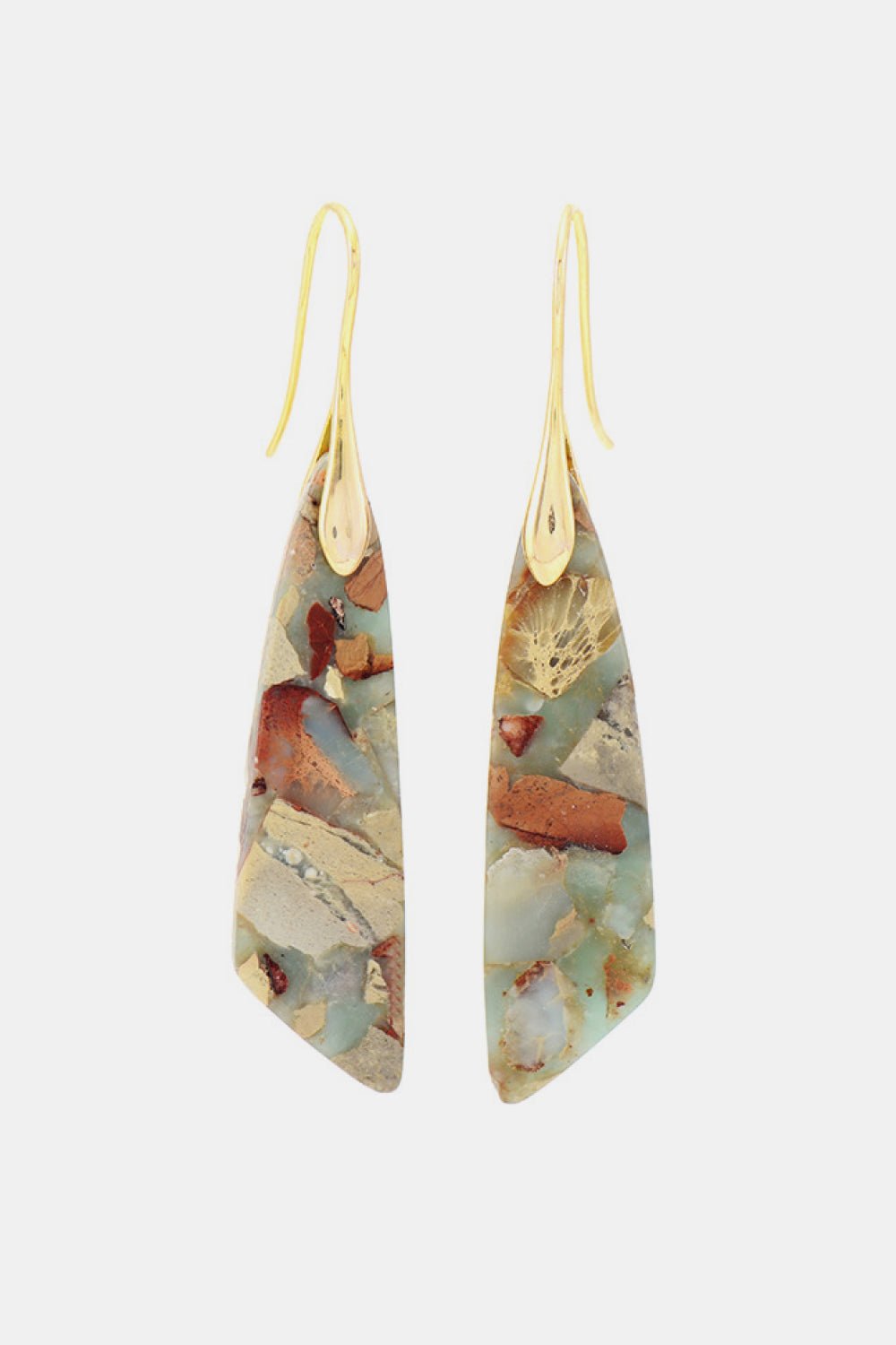 Handmade Natural Stone Dangle Earrings - Avek Brand