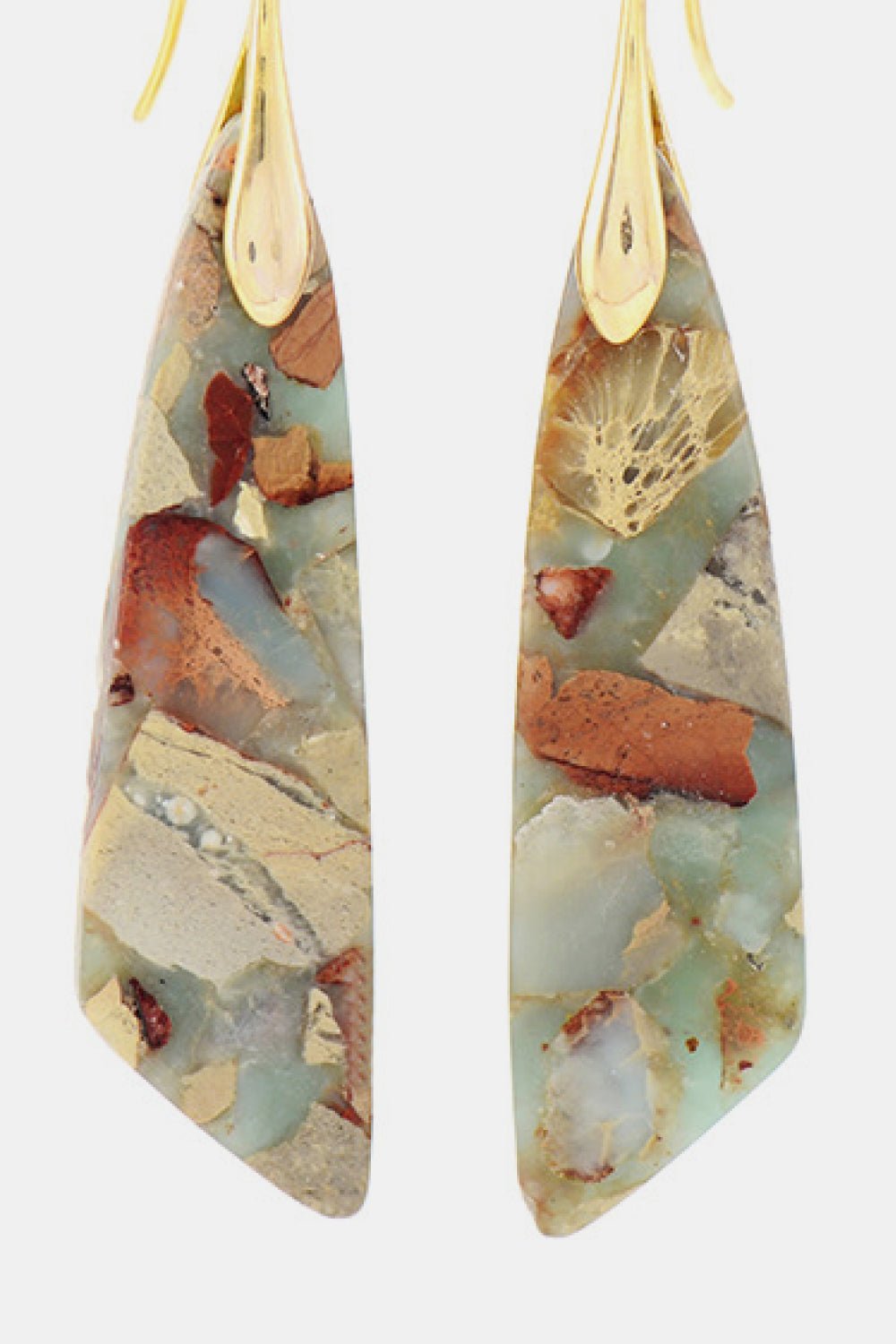 Handmade Natural Stone Dangle Earrings - Avek Brand