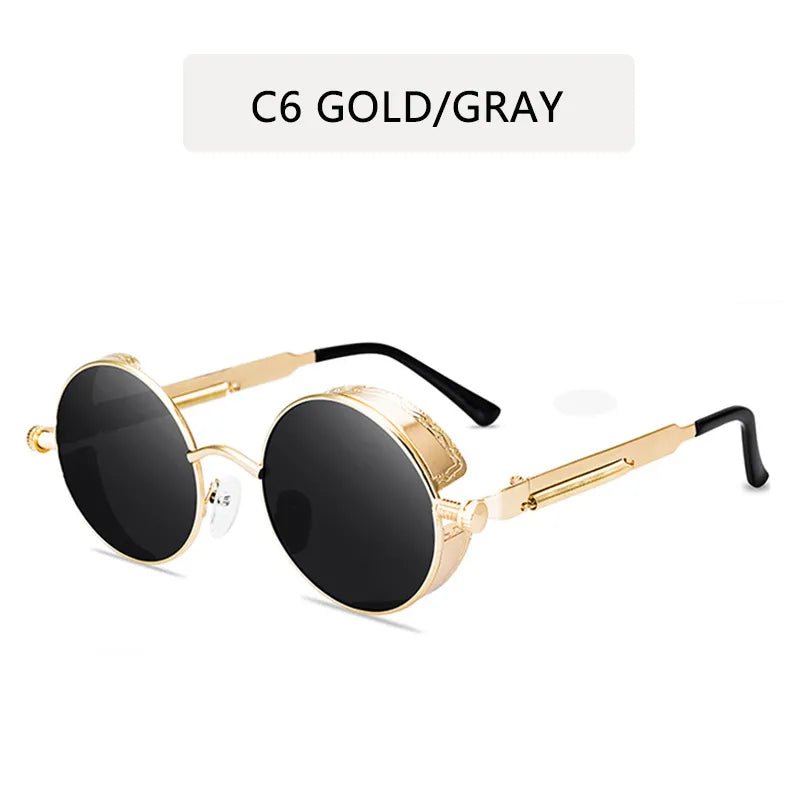 Metal Steampunk Sunglasses Men Women Fashion - Avek Brand