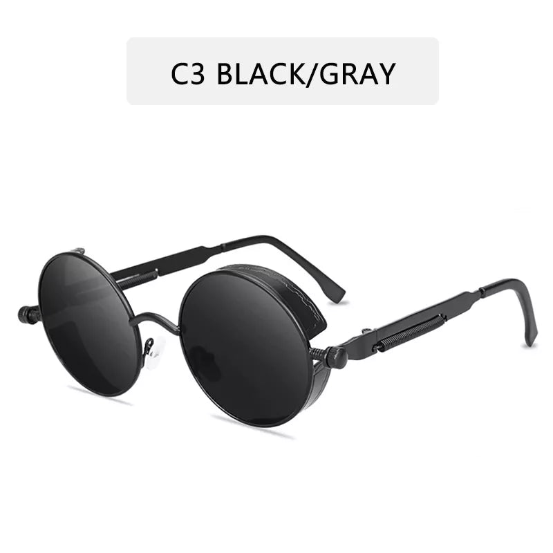 Metal Steampunk Sunglasses Men Women Fashion - Avek Brand