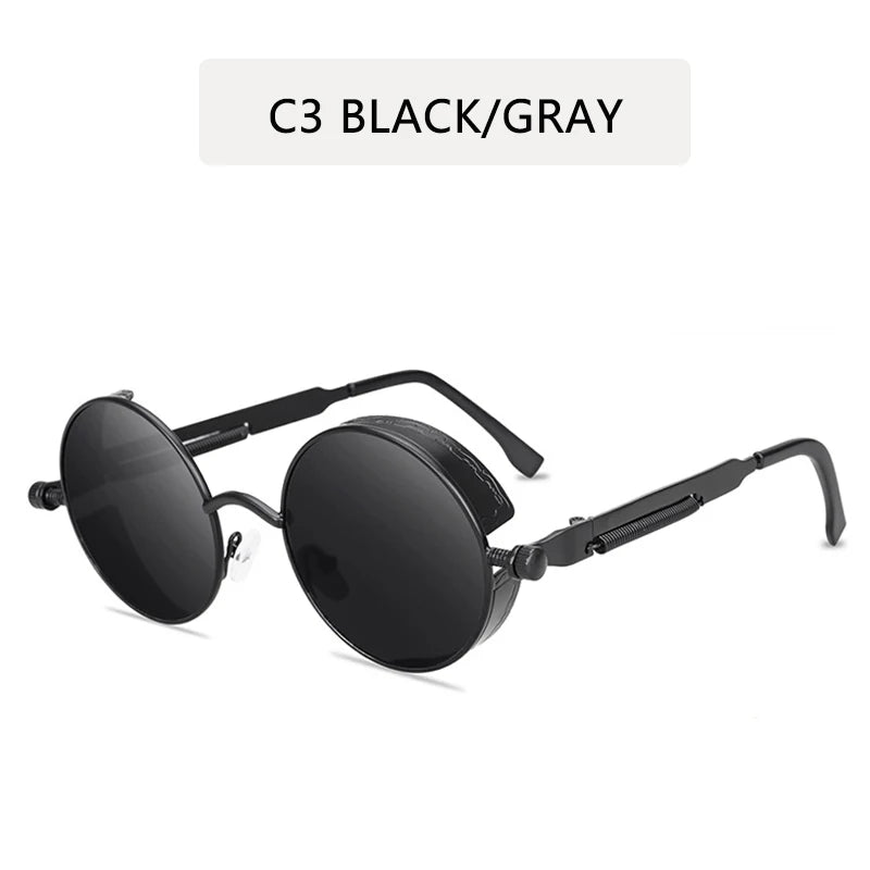 Metal Steampunk Sunglasses Men Women Fashion - Avek Brand