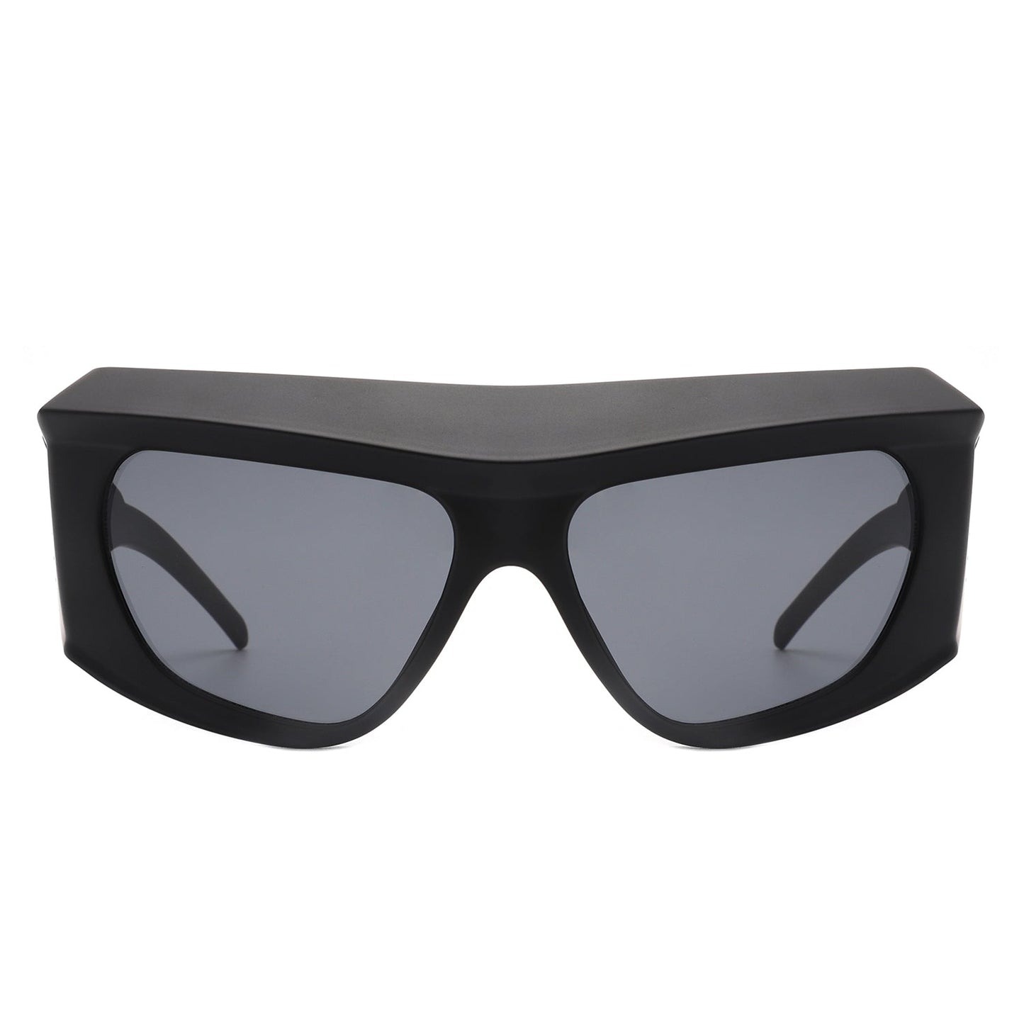 Thalia - Oversized Chunky Square Wrap Around Tinted Sunglasses - Avek Brand