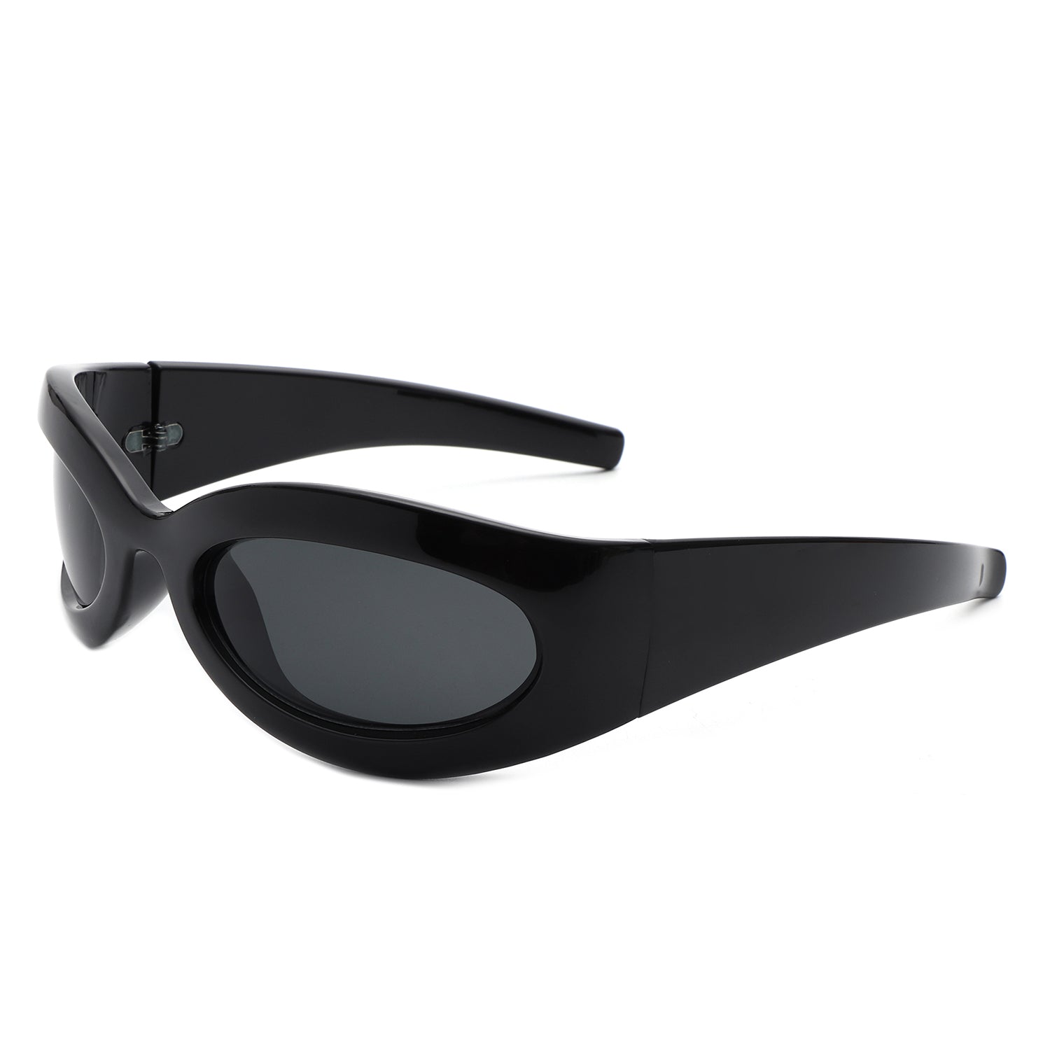 Albion - Retro Oval Wrap Around Round Sunglasses - Avek Brand