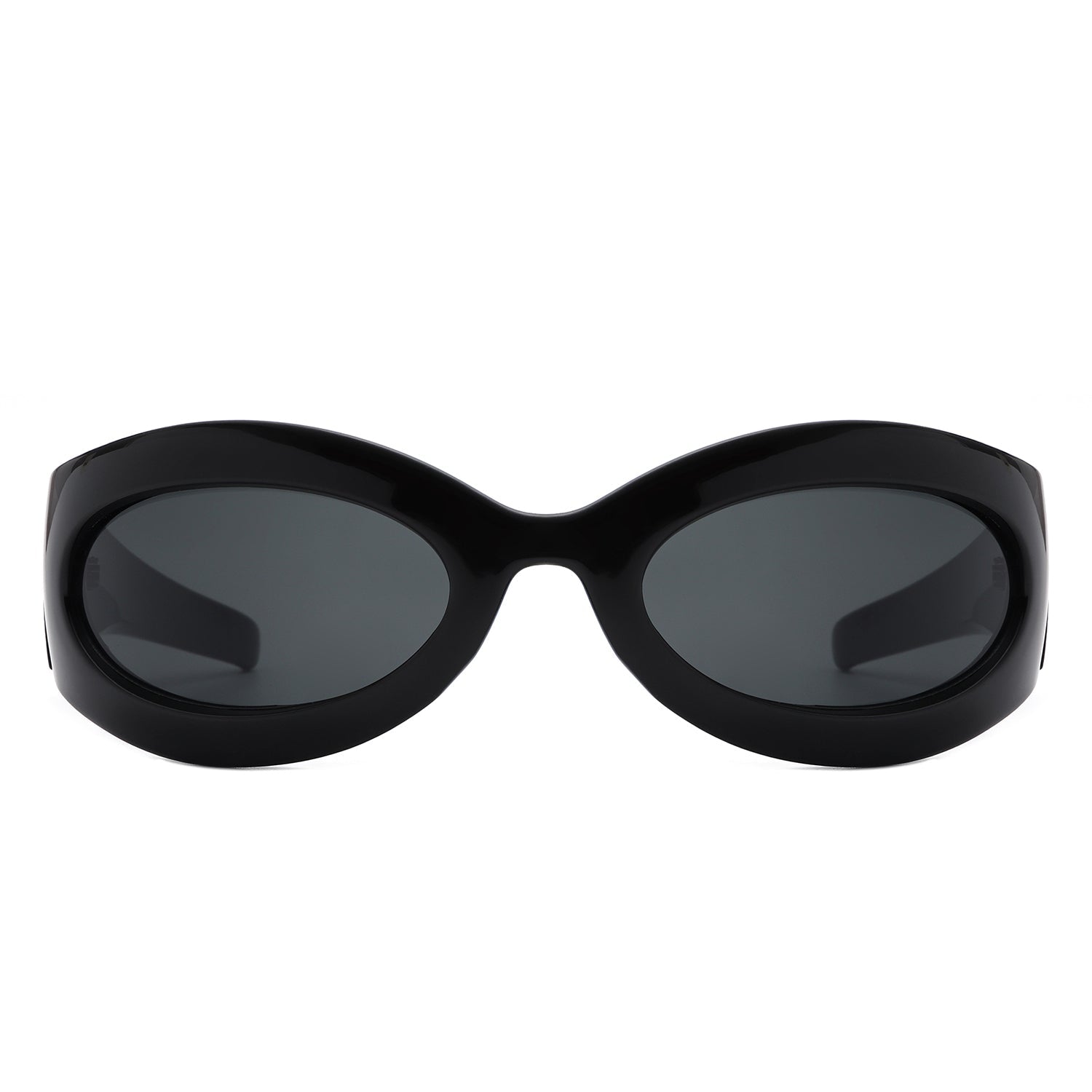 Albion - Retro Oval Wrap Around Round Sunglasses - Avek Brand