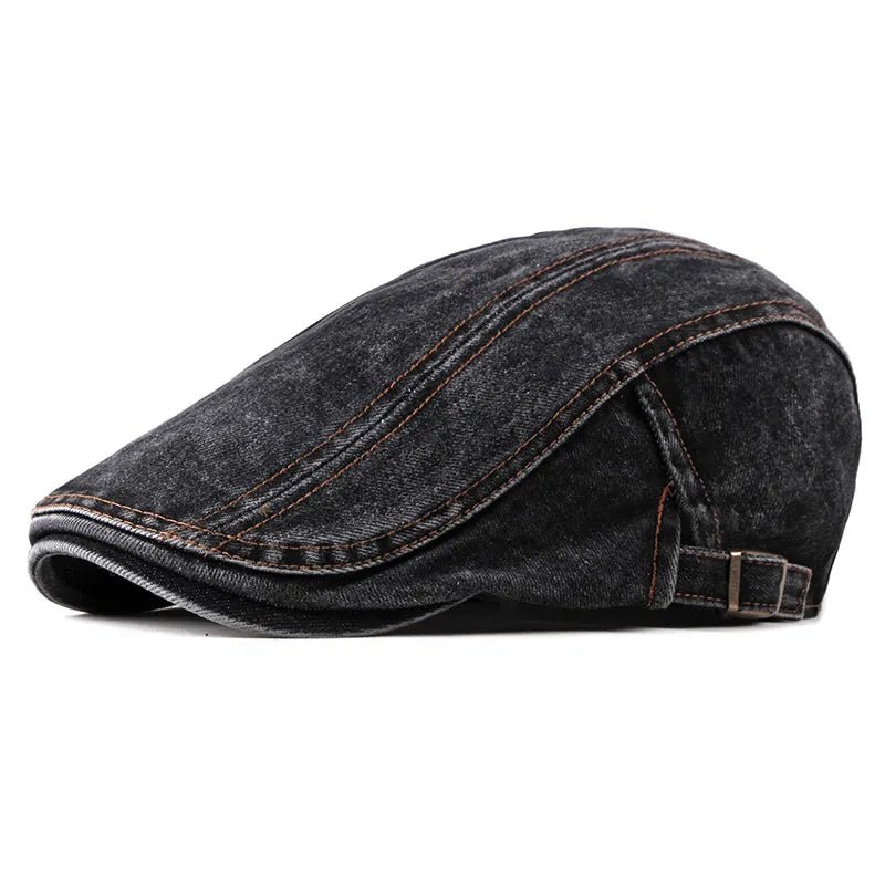 Casual Spring Summer Berets Hat Men Women Denim Newsboy Caps Visors - Avek Brand