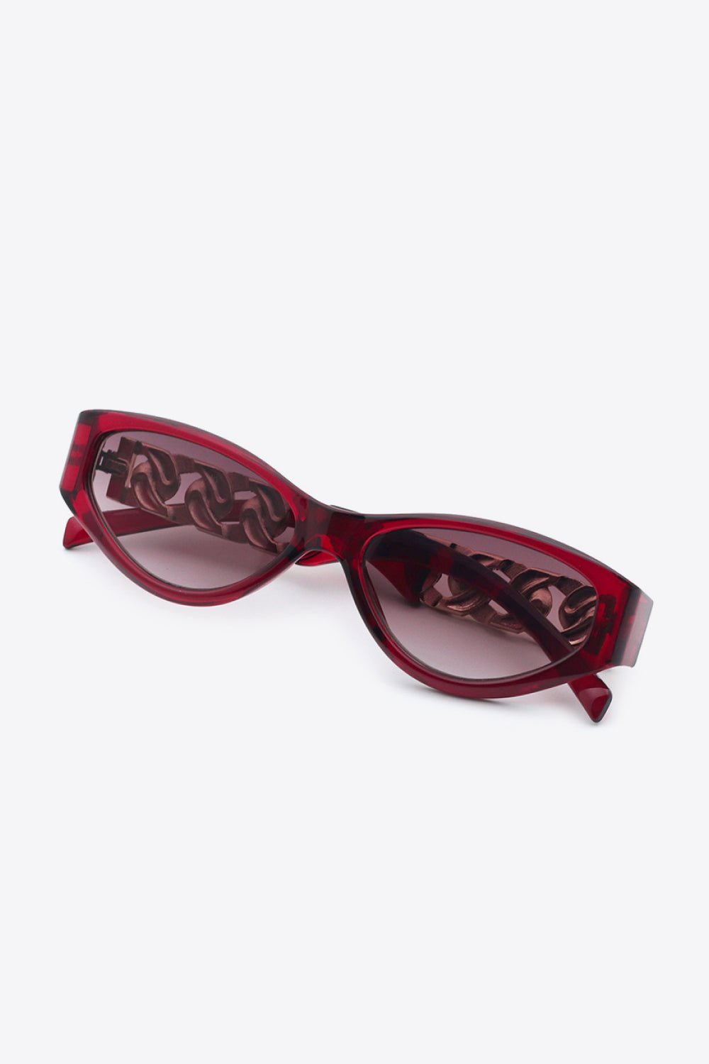 Chain Detail Temple Cat Eye Sunglasses - Avek Brand