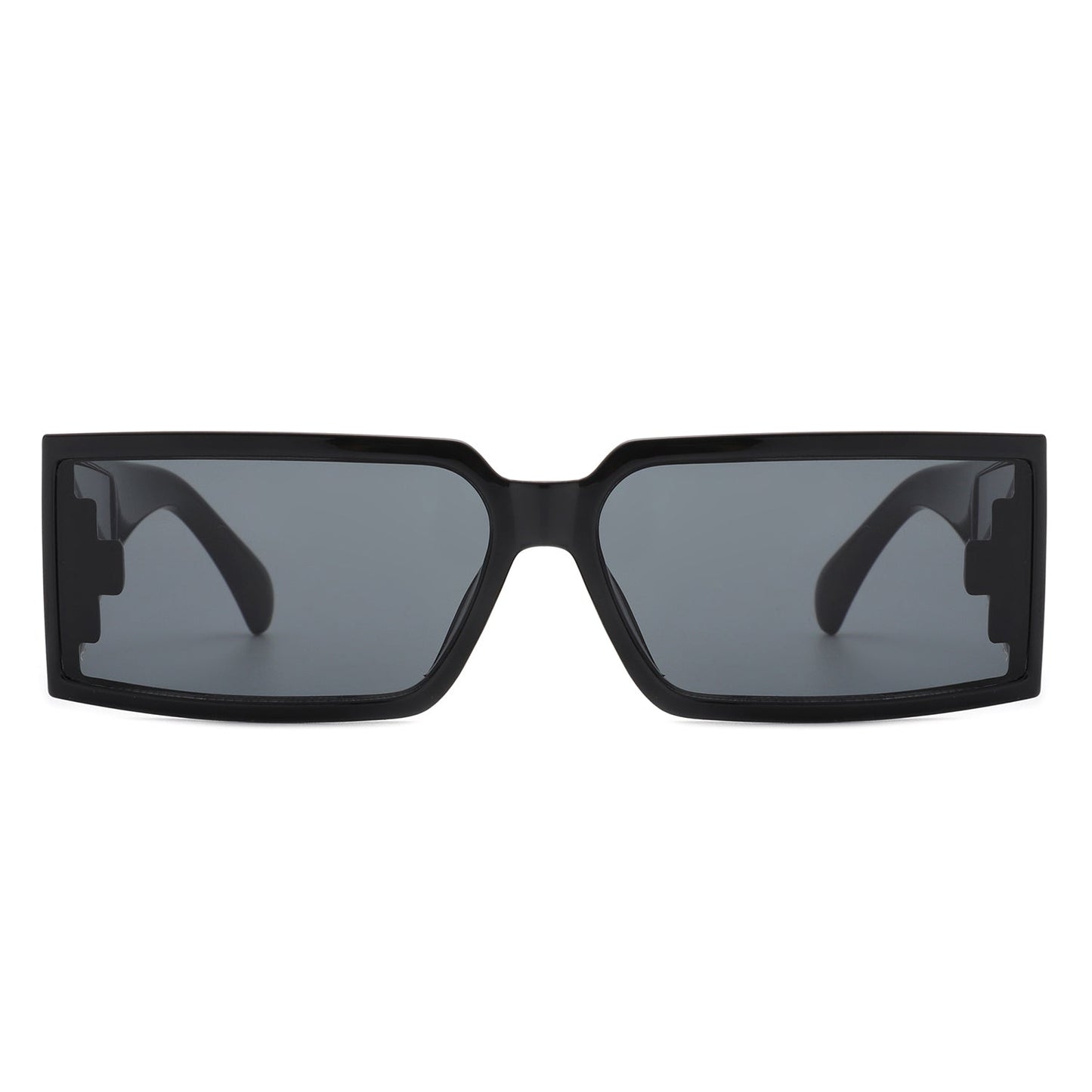 Daylumin - Retro Rectangle Chunky Square Wrap Around Sunglasses - Avek Brand