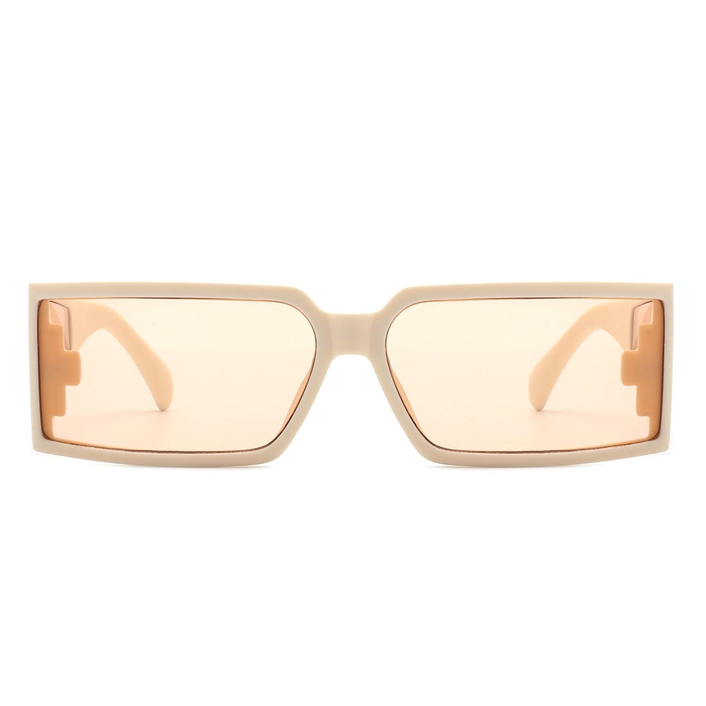 Daylumin - Retro Rectangle Chunky Square Wrap Around Sunglasses - Avek Brand