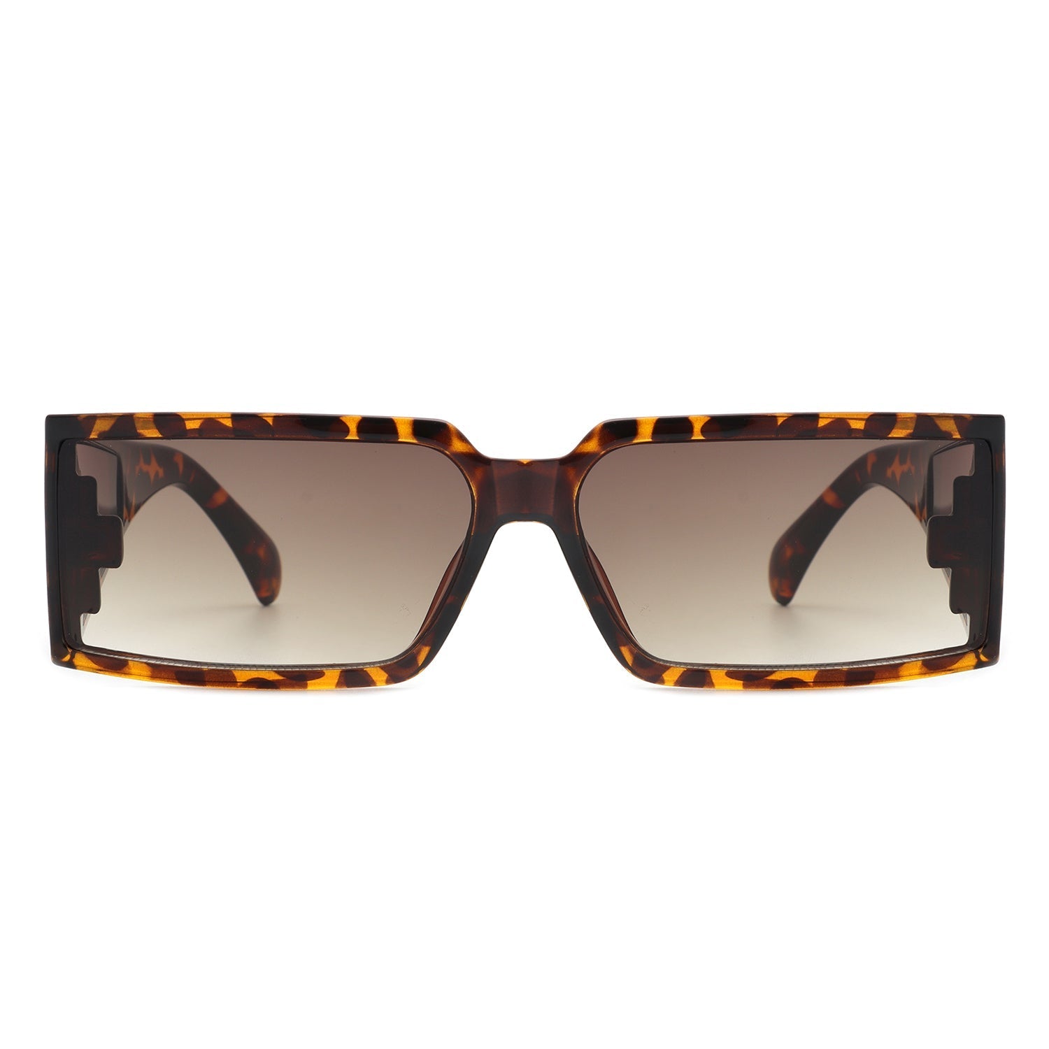 Daylumin - Retro Rectangle Chunky Square Wrap Around Sunglasses - Avek Brand