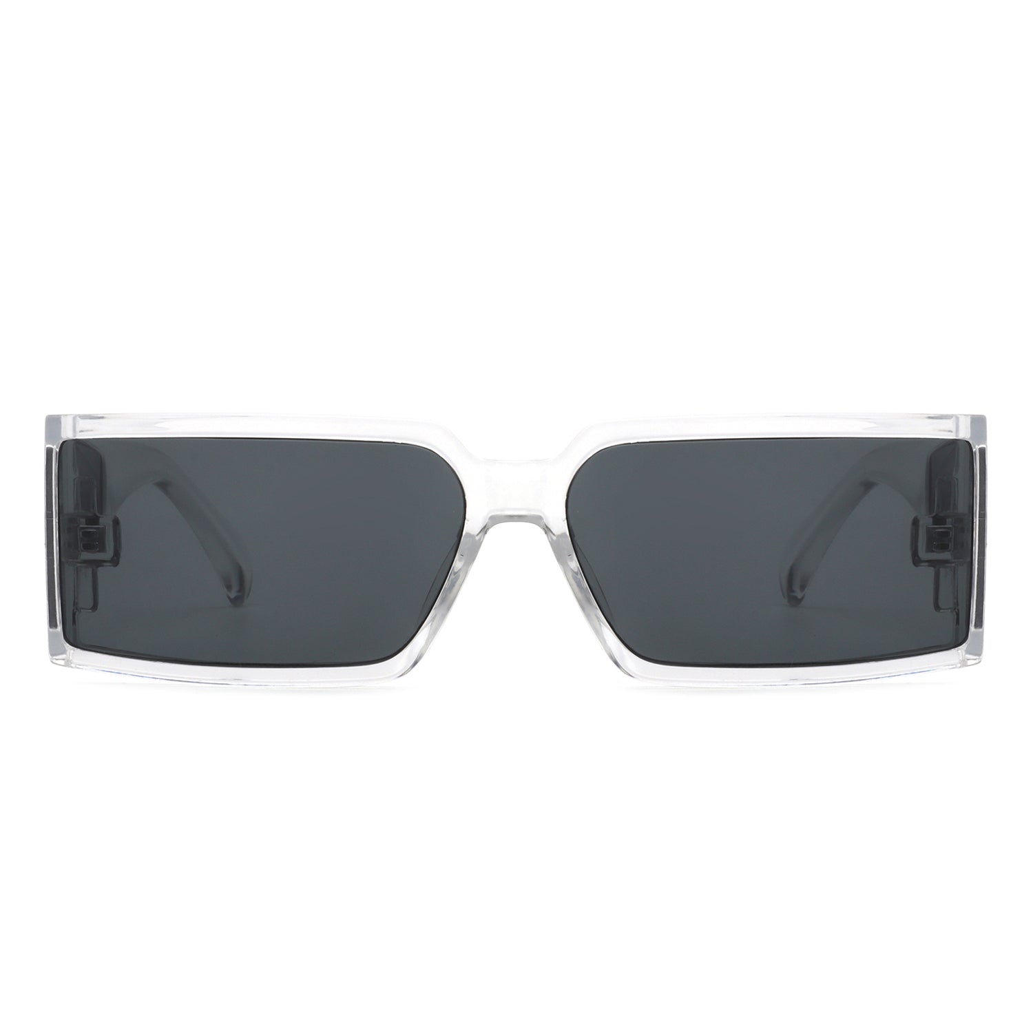 Daylumin - Retro Rectangle Chunky Square Wrap Around Sunglasses - Avek Brand