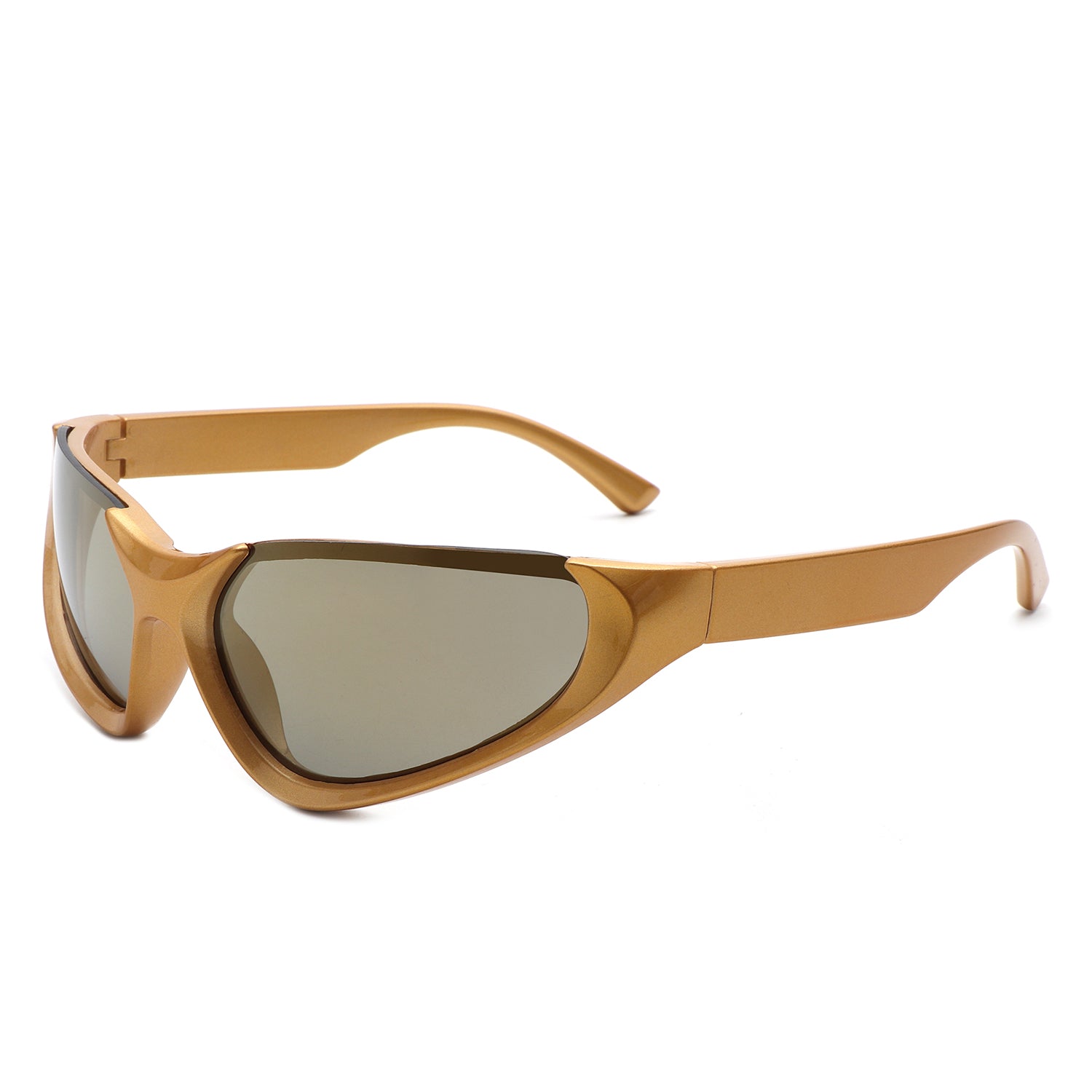 Dazzling - Retro Rectangle Wrap Around Fashion Sunglasses - Avek Brand