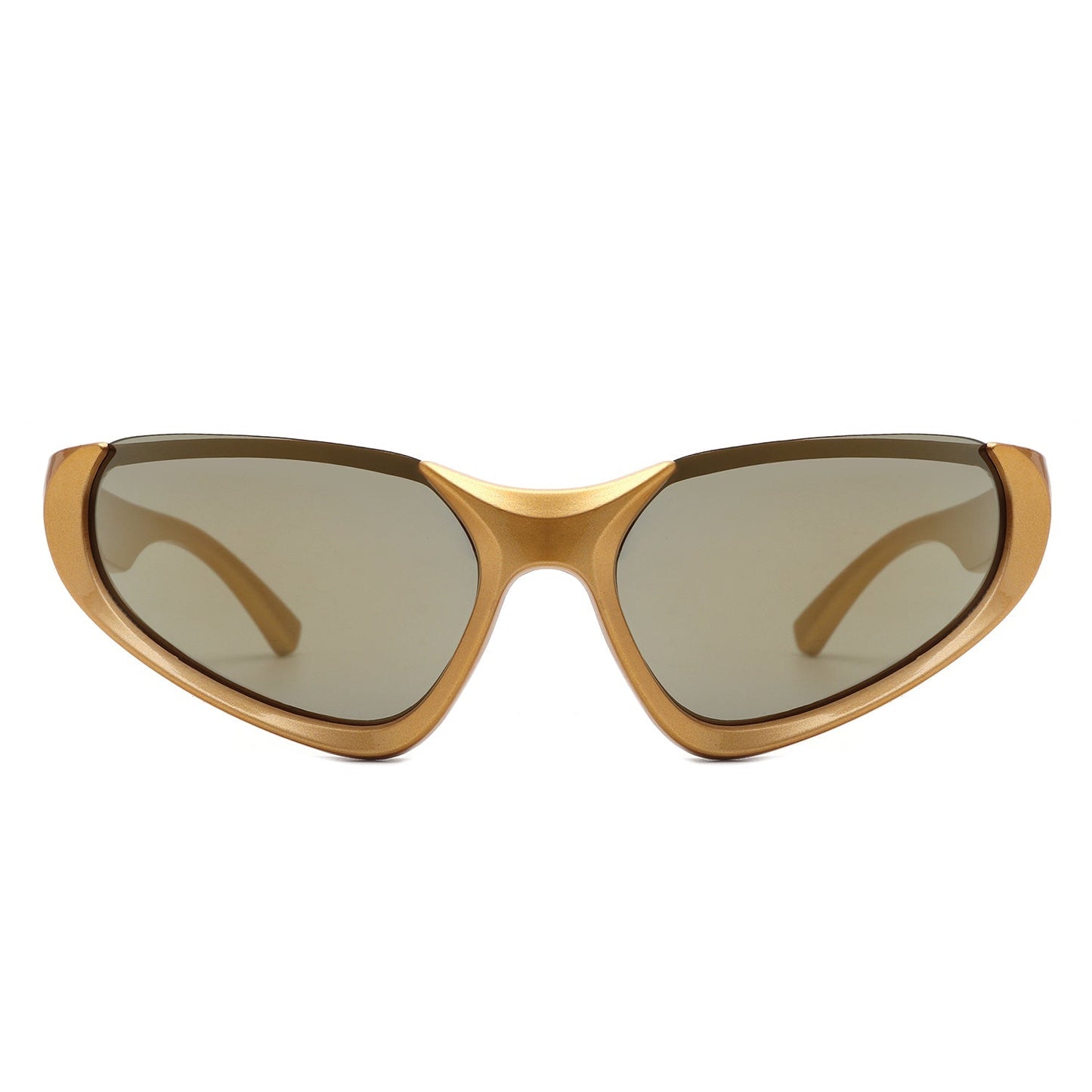 Dazzling - Retro Rectangle Wrap Around Fashion Sunglasses - Avek Brand