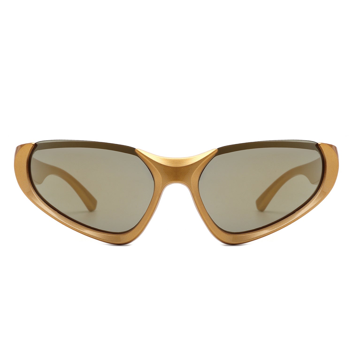 Dazzling - Retro Rectangle Wrap Around Fashion Sunglasses - Avek Brand