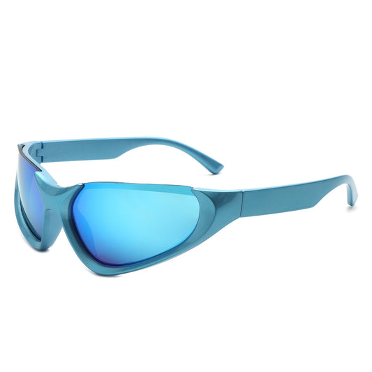 Dazzling - Retro Rectangle Wrap Around Fashion Sunglasses - Avek Brand