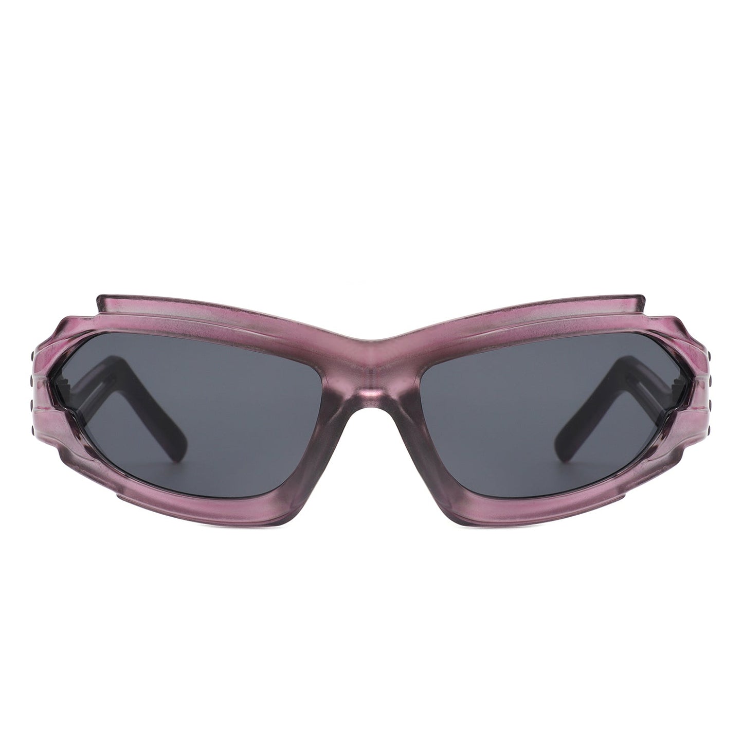 Moonhaze - Futuristic Rectangle Sport Wrap Around Sunglasses - Avek Brand