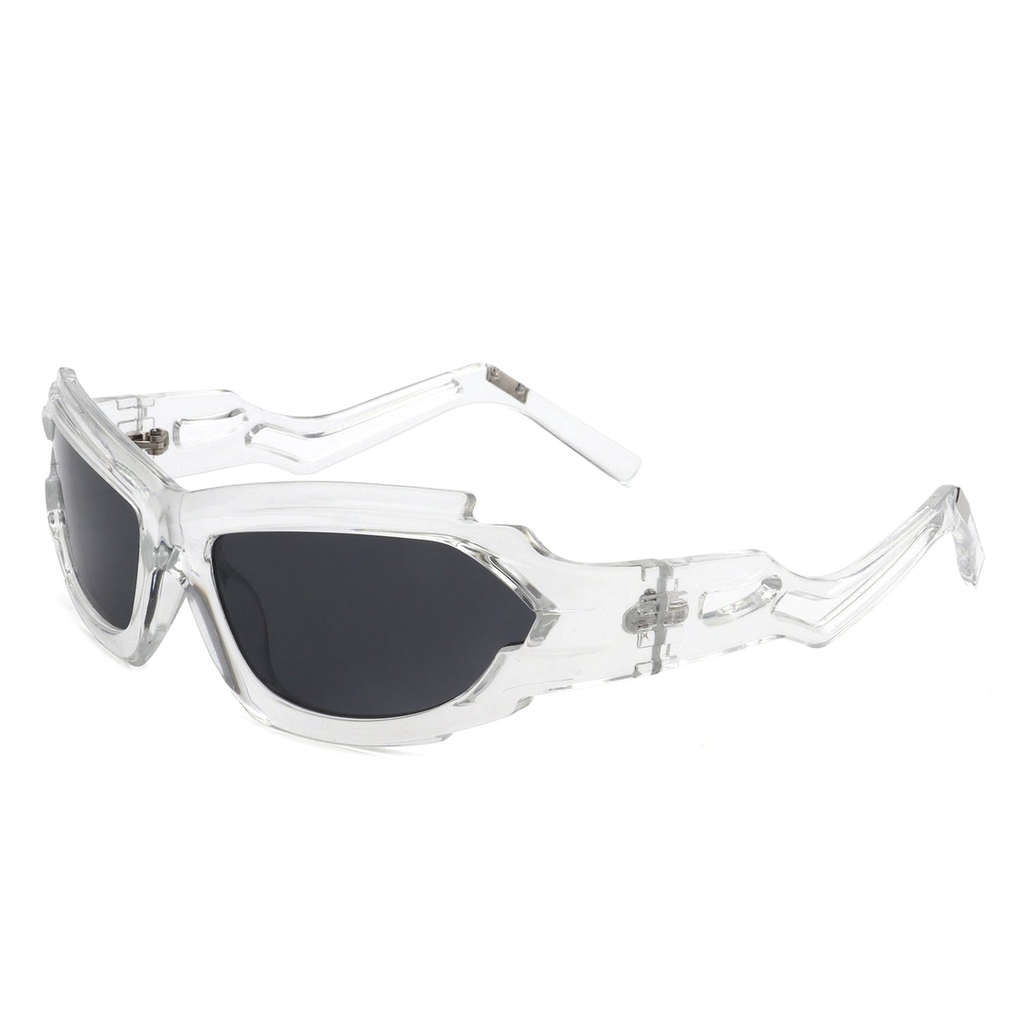 Moonhaze - Futuristic Rectangle Sport Wrap Around Sunglasses - Avek Brand