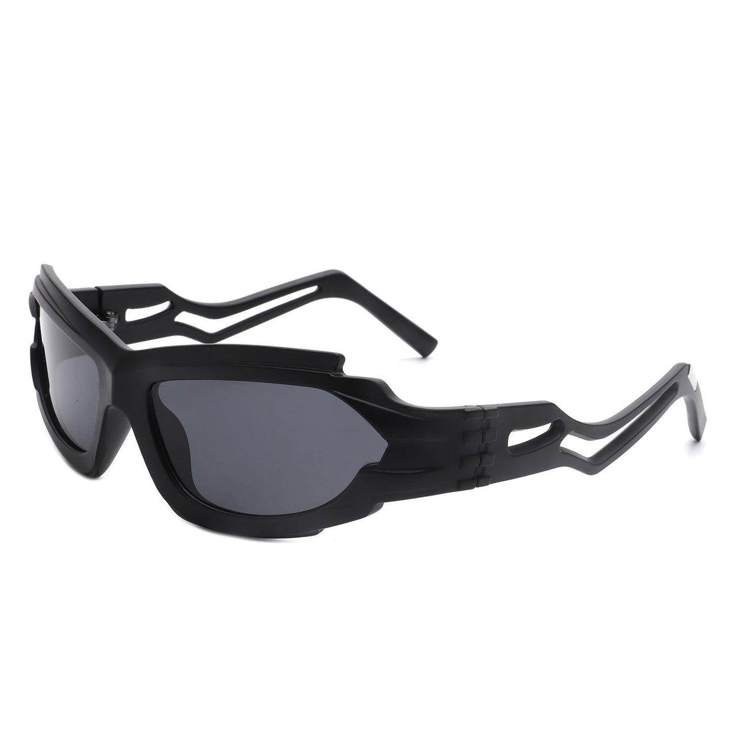 Moonhaze - Futuristic Rectangle Sport Wrap Around Sunglasses - Avek Brand