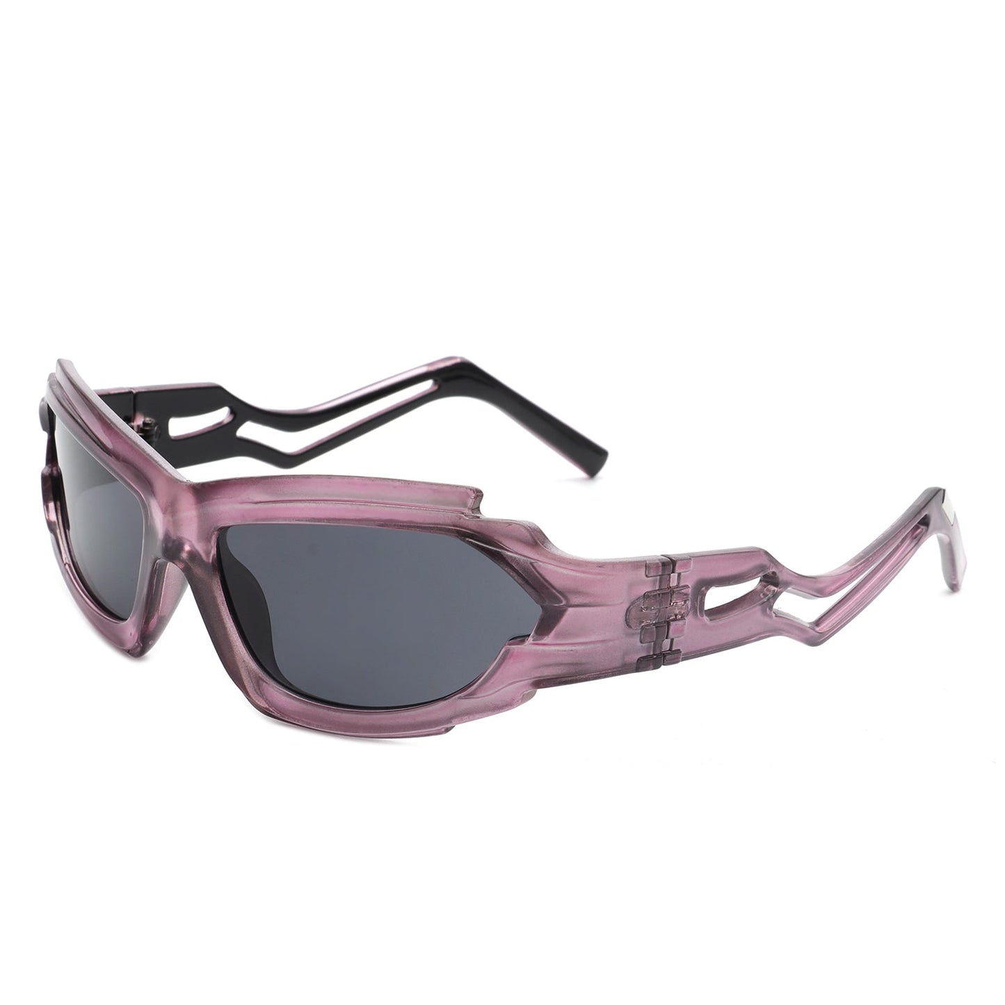 Moonhaze - Futuristic Rectangle Sport Wrap Around Sunglasses - Avek Brand