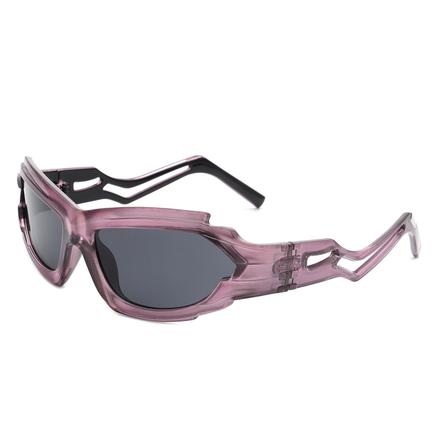 Moonhaze - Futuristic Rectangle Sport Wrap Around Sunglasses - Avek Brand