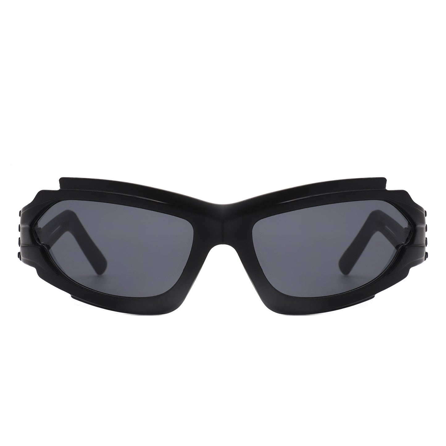 Moonhaze - Futuristic Rectangle Sport Wrap Around Sunglasses - Avek Brand