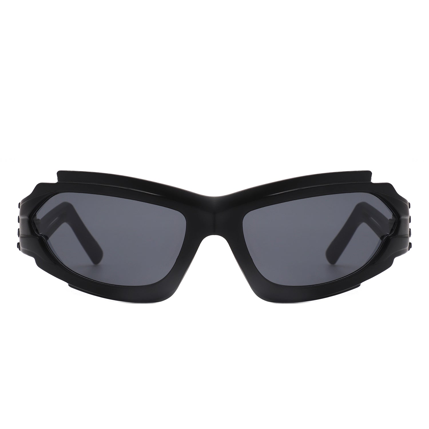 Moonhaze - Futuristic Rectangle Sport Wrap Around Sunglasses - Avek Brand