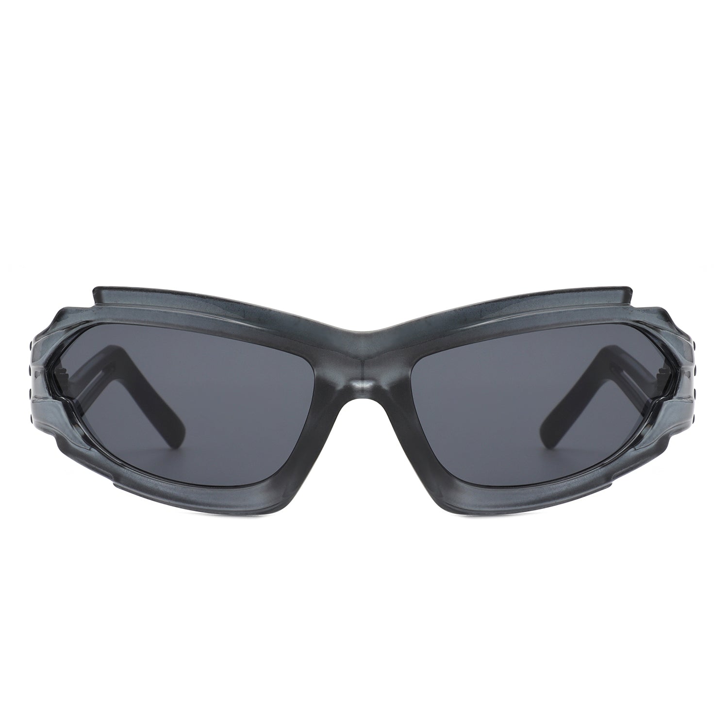 Moonhaze - Futuristic Rectangle Sport Wrap Around Sunglasses - Avek Brand