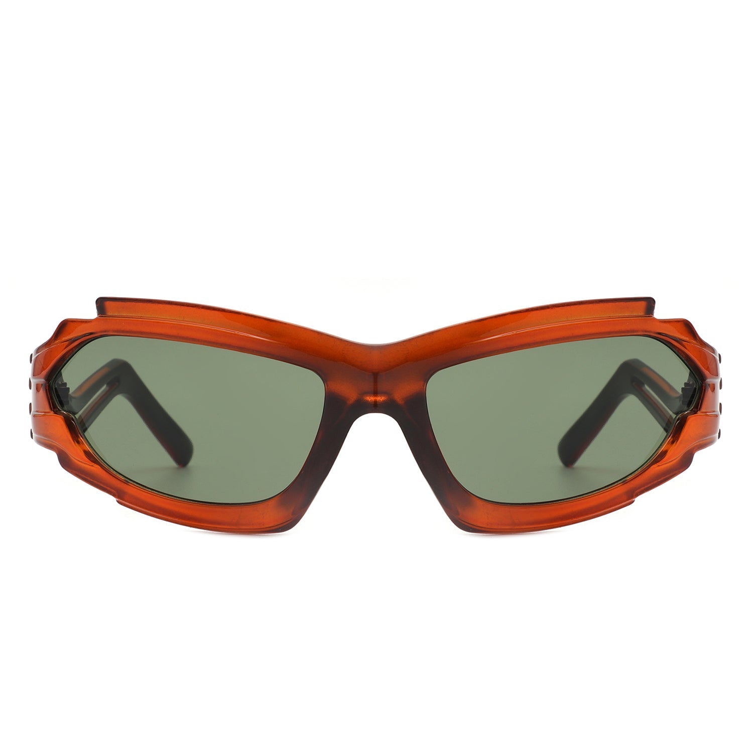 Moonhaze - Futuristic Rectangle Sport Wrap Around Sunglasses - Avek Brand