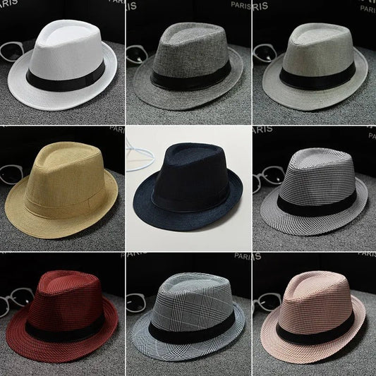 New Fashion Wide Brim Retro Jazz Caps for Men Vintage Couple Cap Summer - Avek Brand