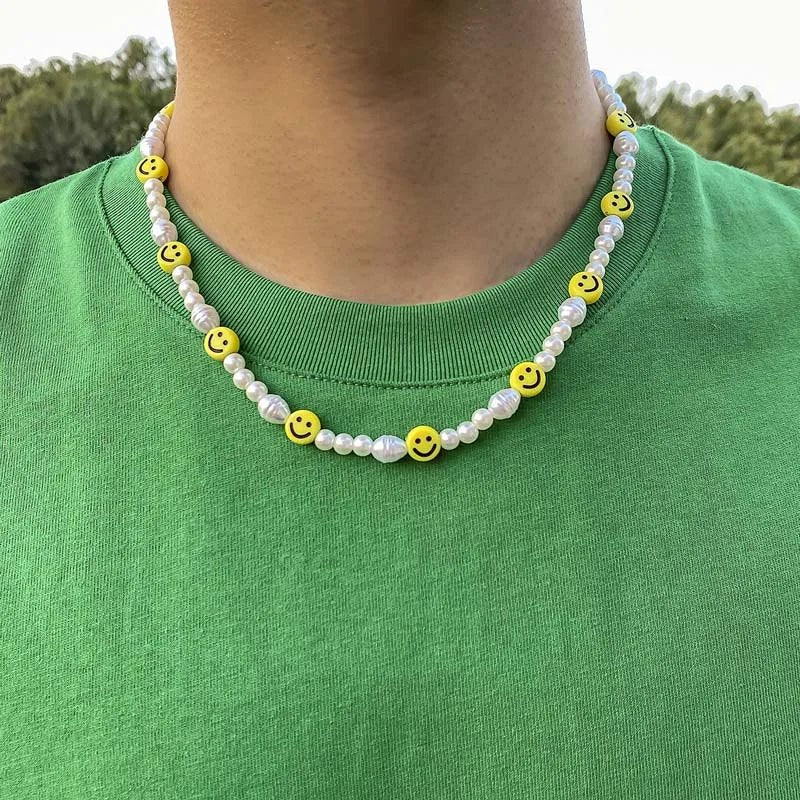 Punk Imitation Pearl Thorns Chain Necklace for Men Women Hip Hop - Avek Brand