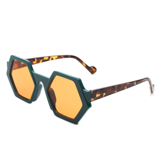 Starpath - Geometric Irregular Tinted Round Fashion Sunglasses - Avek Brand