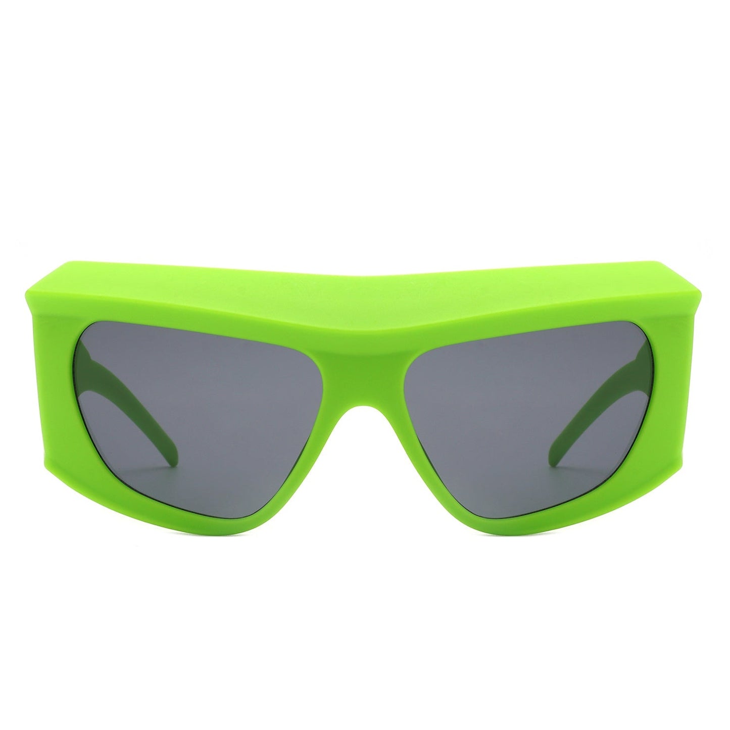Thalia - Oversized Chunky Square Wrap Around Tinted Sunglasses - Avek Brand