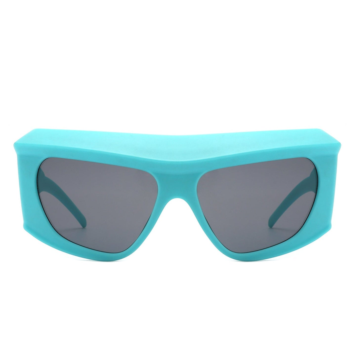 Thalia - Oversized Chunky Square Wrap Around Tinted Sunglasses - Avek Brand