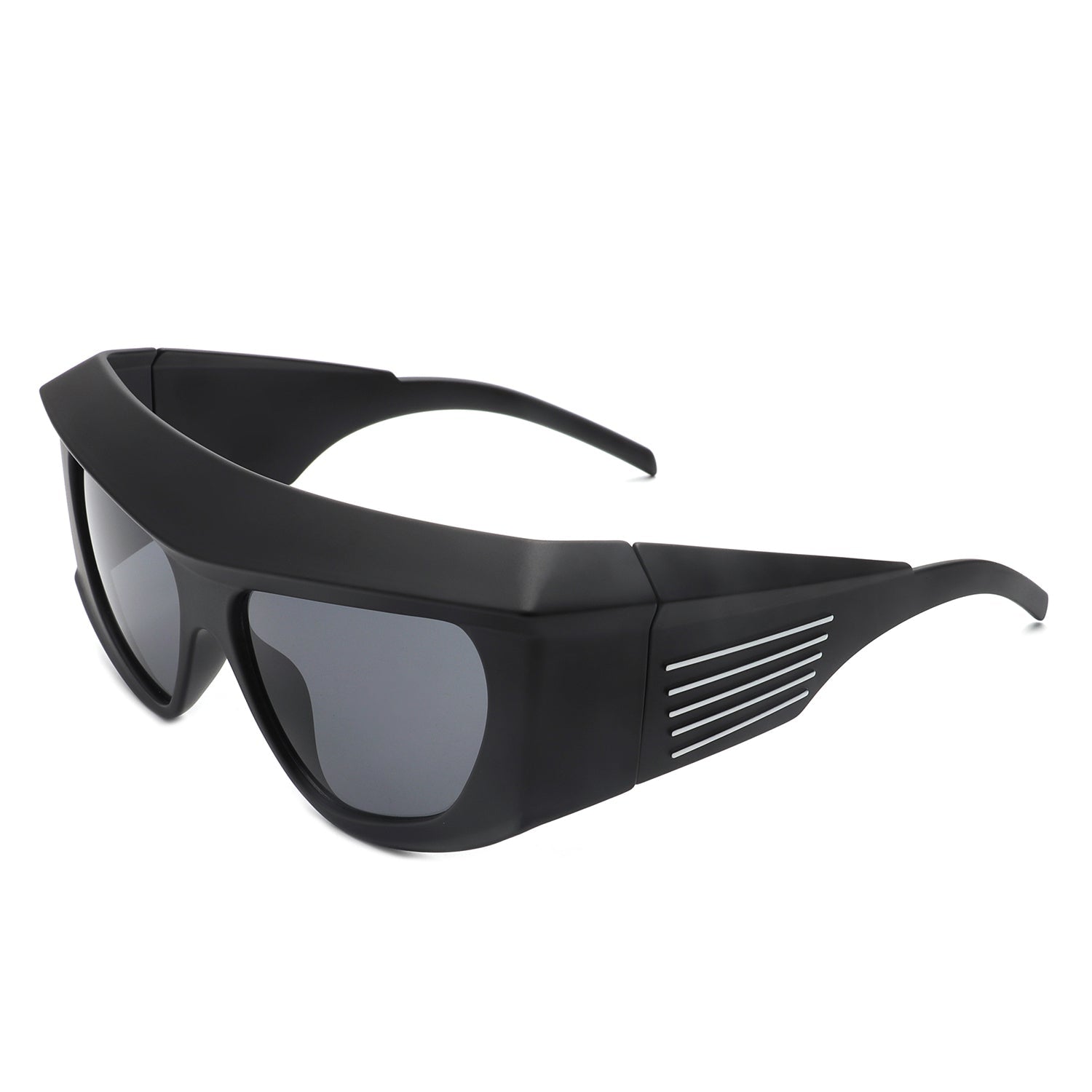 Thalia - Oversized Chunky Square Wrap Around Tinted Sunglasses - Avek Brand