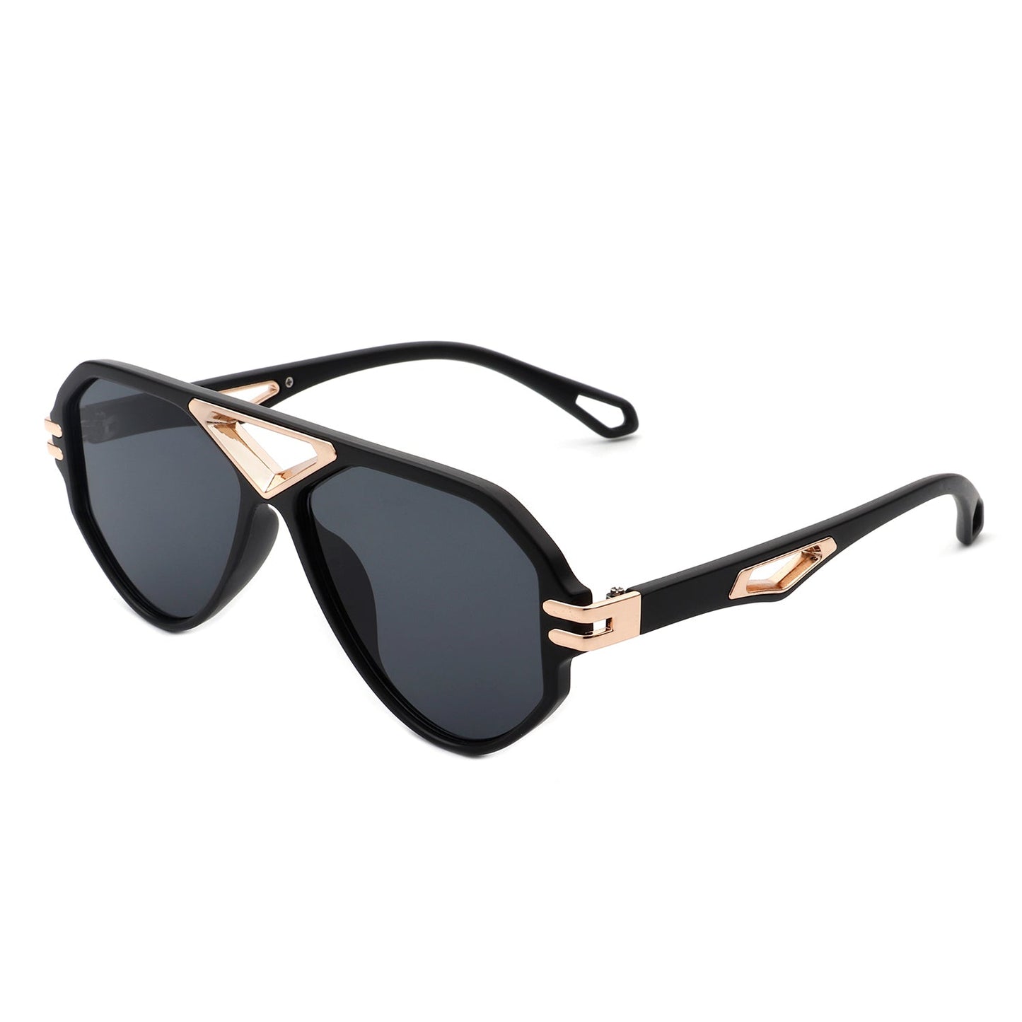 Unityth - Geometric Retro Round Vintage Fashion Aviator Sunglasses - Avek Brand