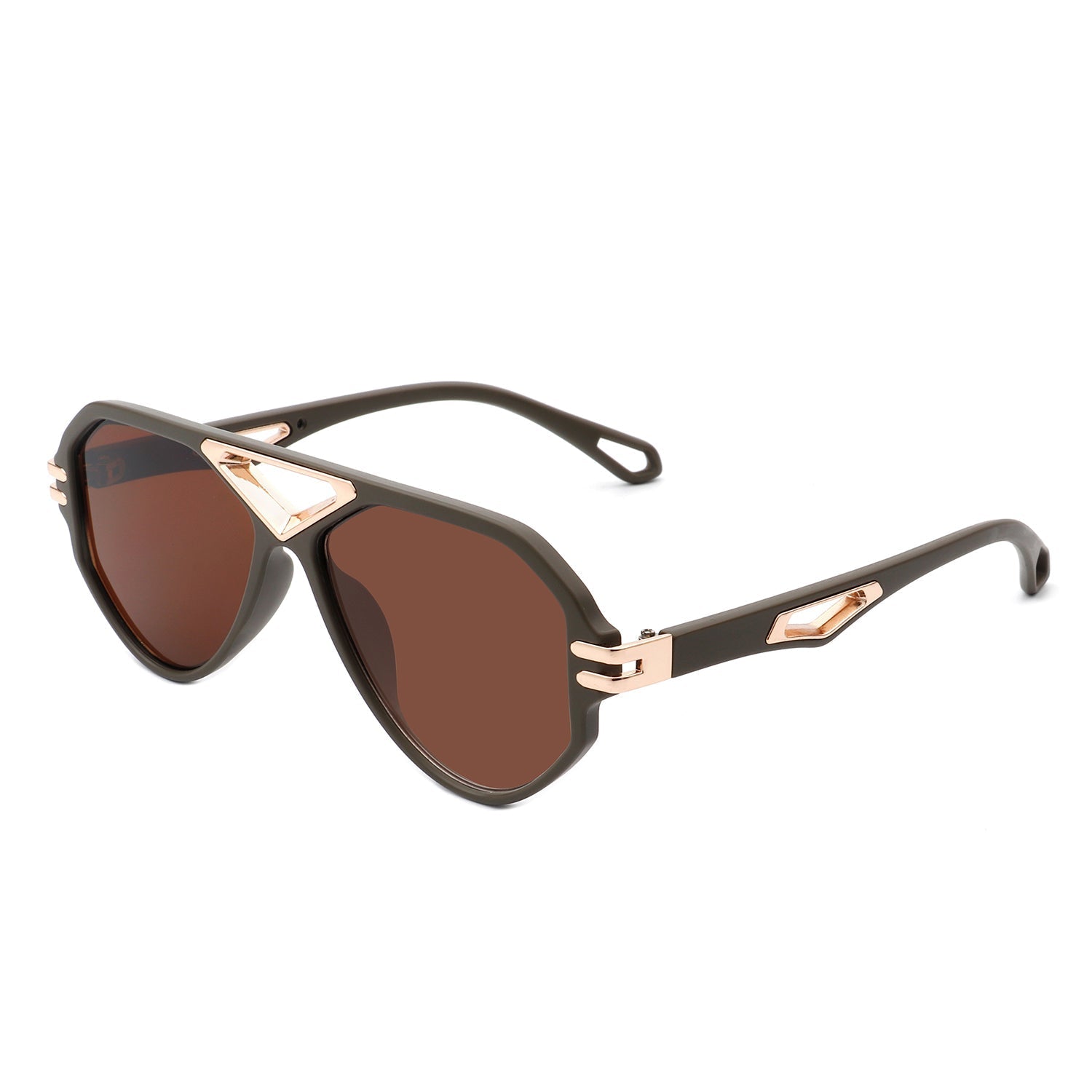 Unityth - Geometric Retro Round Vintage Fashion Aviator Sunglasses - Avek Brand