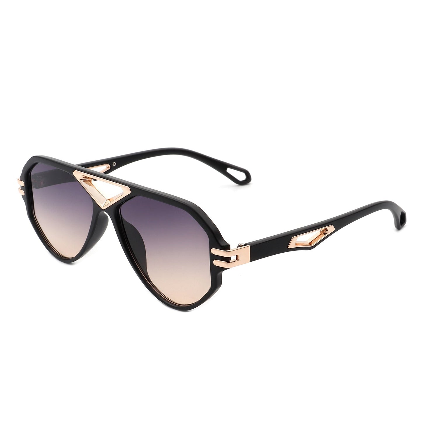 Unityth - Geometric Retro Round Vintage Fashion Aviator Sunglasses - Avek Brand