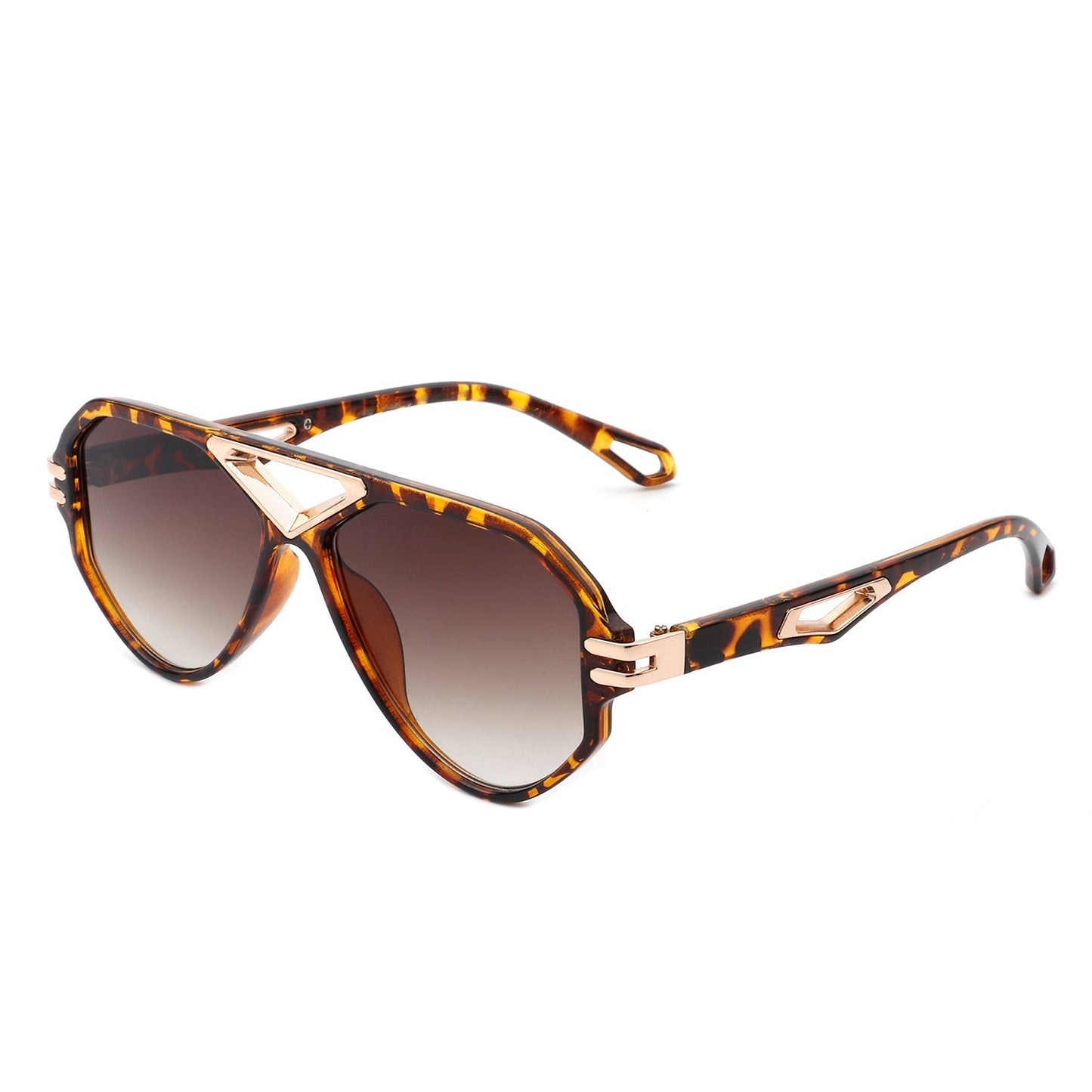 Unityth - Geometric Retro Round Vintage Fashion Aviator Sunglasses - Avek Brand
